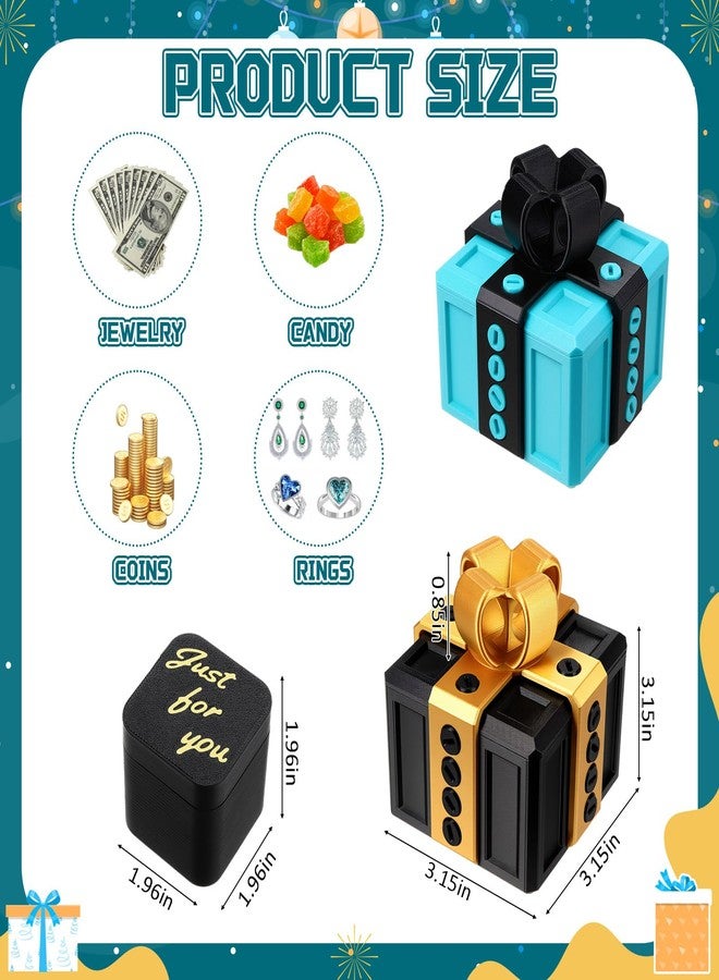 Novabright 2 Pack Annoying Present Box with Finger Annoying Gift Box with Screws Gifts Prank Boxes Novelty Hilarious Money Card Container for Christmas Birthday Wrapping - Image 3